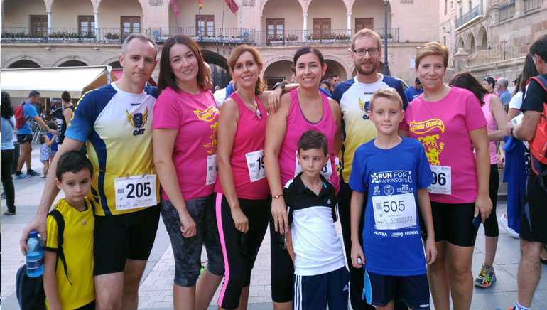 Mienbros del Club Atletismo de Totana presentes en la I Lorca Running night